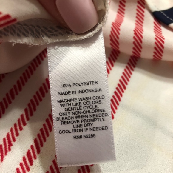 EXPRESS striped off the shoulder top - Picture 4 of 5